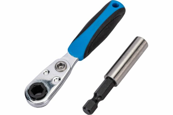 HOEGERT Набор бит с трещоткой 1/4", SL, PH, PZ, HEX, Torx, Torx c отверстием, 33 шт. — изображение 4