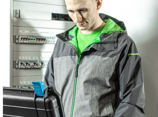 HEINER Куртка водостойкая темно-серая/зеленая 3XL (58) — изображение 6