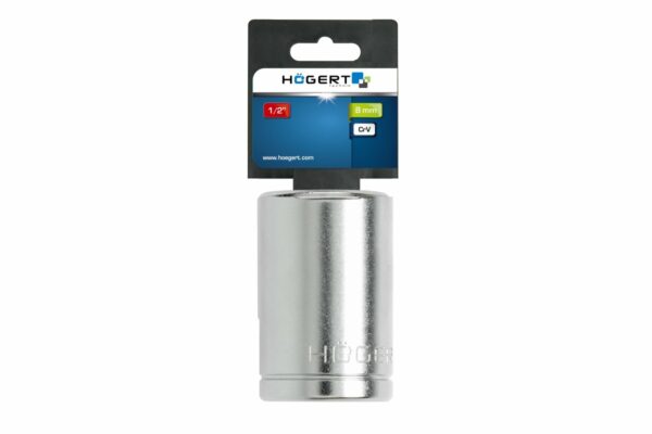 HOEGERT Торцевая головка Spline 1/2", 8 мм, CrV50BV30, DIN 3124 — изображение 2