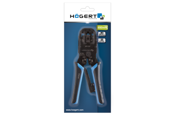 HOEGERT Пресс-клещи для телефонных наконечников, 200 мм — изображение 2