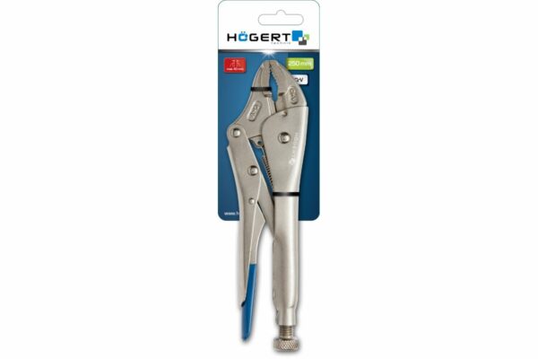 HOEGERT Клещи зажимные - круглые губки, 250 мм. — изображение 3
