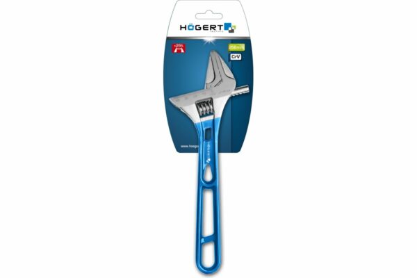 HOEGERT Разводной облегченный ключ с длинной рукояткой 256 мм — изображение 2