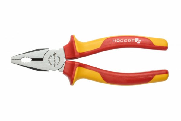 HOEGERT Пассатижи изолированные 200 мм, 1000 V, VDE