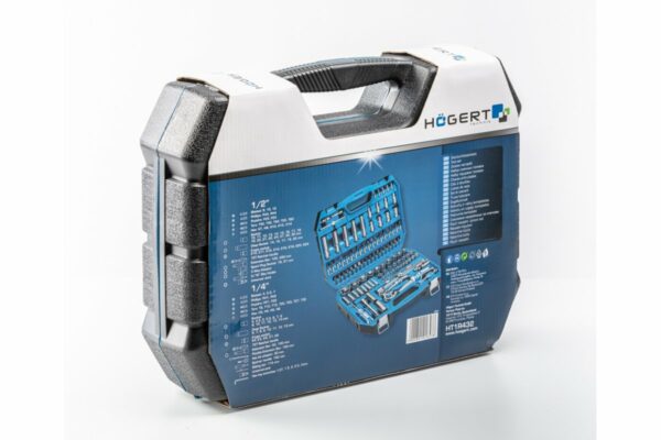HOEGERT Набор инструментов, 112 шт., 1/4", 1/2" — изображение 5