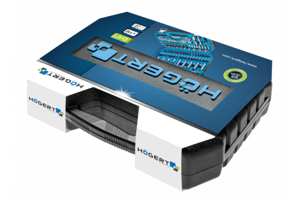HOEGERT Набор инструментов, 112 шт., 1/4", 1/2" — изображение 6