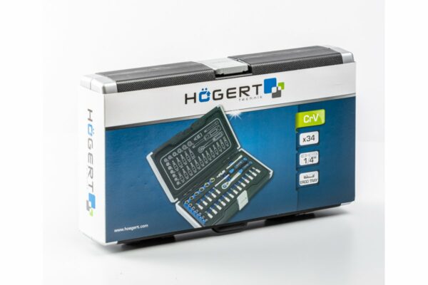 HOEGERT Набор инструментов 34 шт., 1/4" — изображение 2