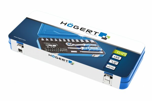 HOEGERT Набор инструментов, 53 шт., 1/4" — изображение 3