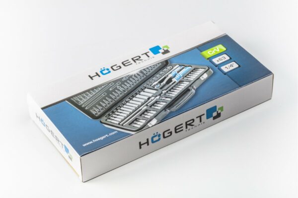 HOEGERT Набор инструментов, 63 шт., 1/4" — изображение 5