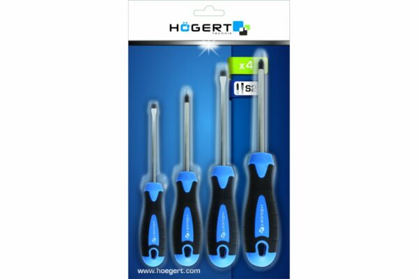 HOEGERT Набор отверток 4 шт., сталь S2