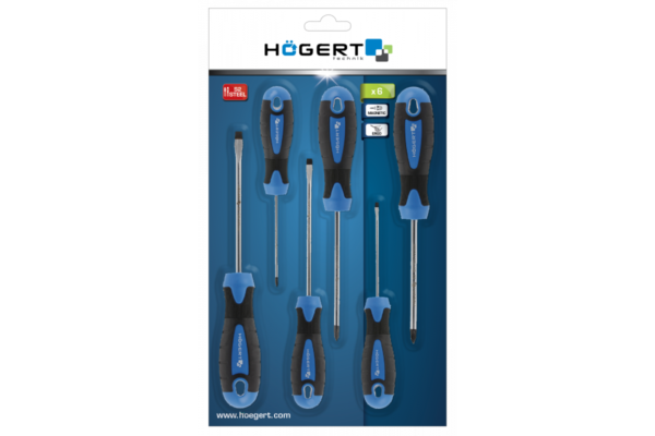 HOEGERT Набор отверток 6 шт., S2 — изображение 2
