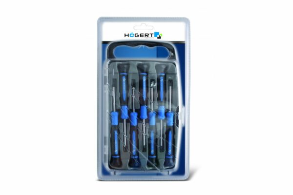 HOEGERT Набор часовых отвёрток в футляре, 7 шт. — изображение 2
