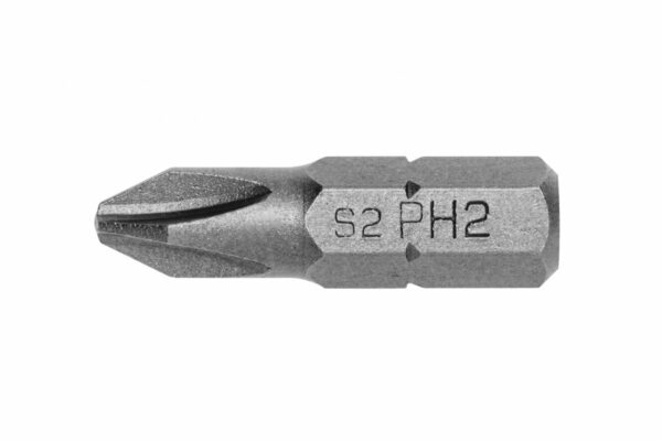 HOEGERT Биты PH2, 25 мм, сталь S2, 10 шт.