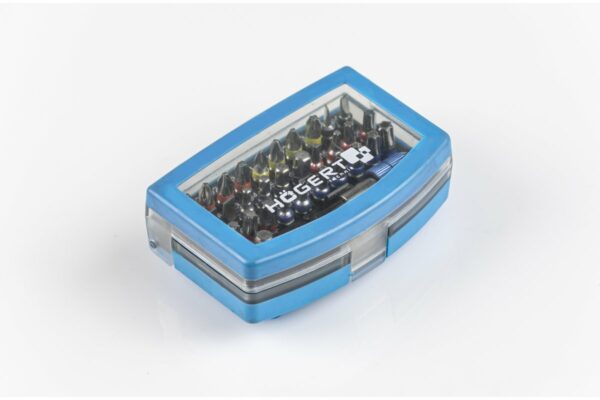 HOEGERT Набор бит с битодержателем 1/4", SL, PH, PZ, HEX, Torx, Torx c отверстием, 32 шт. — изображение 5
