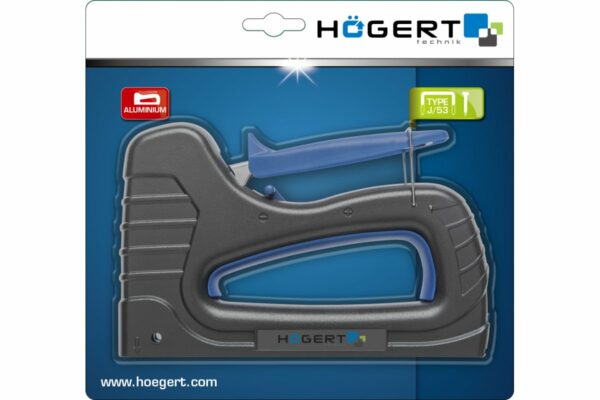 HOEGERT Степлер мебельный, скобы 6-16 мм, гвозди 15/16 мм — изображение 3