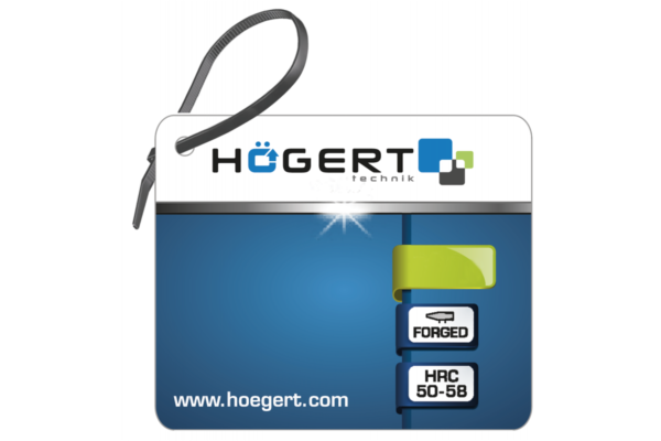 HOEGERT Молоток слесарный кованый 100 г, с деревянной рукояткой — изображение 2