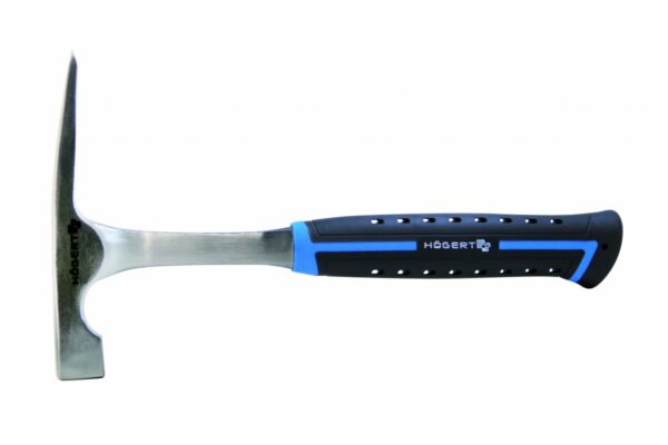 HOEGERT Молоток каменщика монолитный, 600 г., с рукояткой из стекловолокна