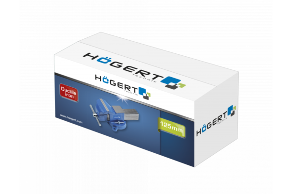 HOEGERT Тиски слесарные поворотные 200 мм — изображение 2