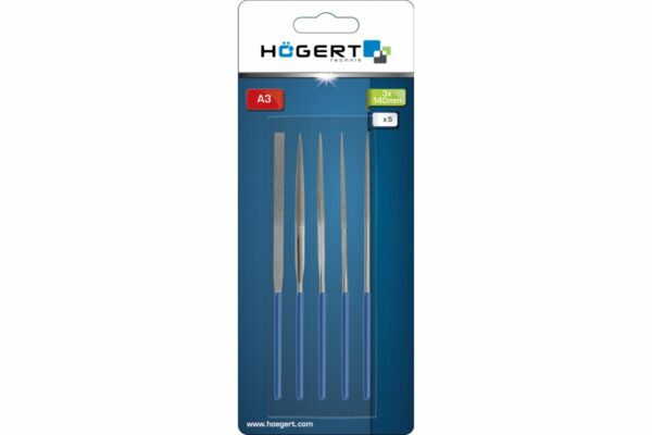 HOEGERT Набор алмазных надфилей, 5 шт. — изображение 2