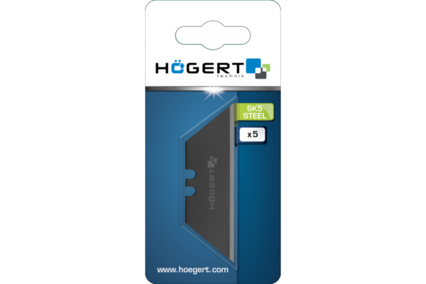 HOEGERT Лезвия трапециевидные, черный, 19 мм, SK4, 10 шт. — изображение 2