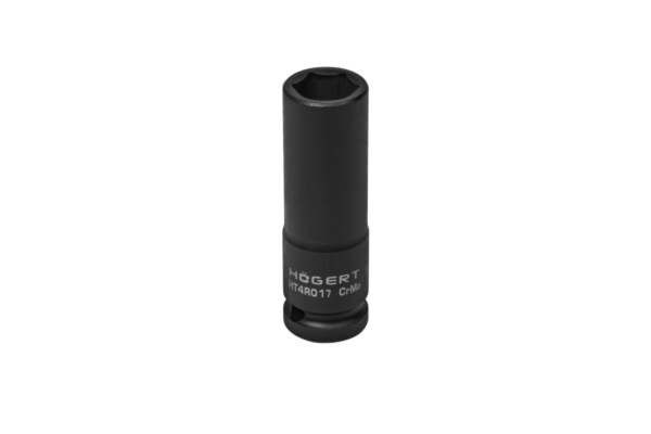 HOEGERT Головка торцевая ударная глубокая шестигранная 1/2", 17 мм, DIN 3121, CrMo