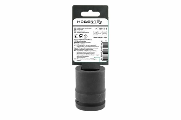 HOEGERT головка ударная 3/4 ", длинная 19 мм, CrMo — изображение 2