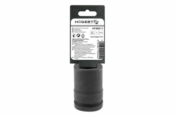 HOEGERT головка ударная 1 ", длинная 27 мм, CrMo — изображение 2