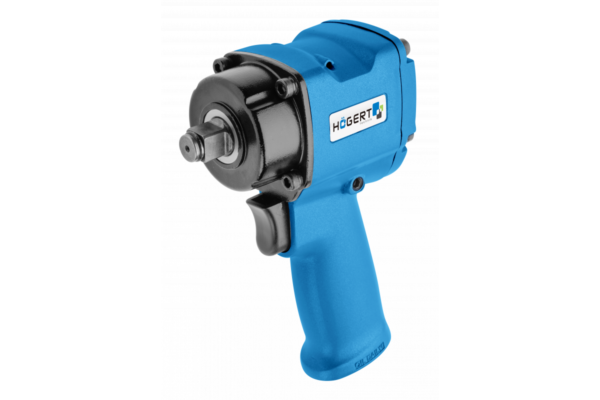 HOEGERT Гайковерт пневматический ударный мини 1/2", 610Hm, MAX 1000 HM Jumbo