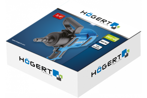HOEGERT Гайковерт пневматический ударный 3/4", 1800Hm MAX 2400 HM — изображение 3