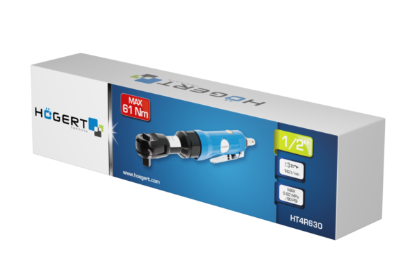 HOEGERT Пневматическая трещотка 1/2", 61Nm — изображение 4