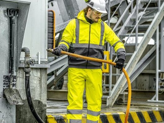 VOLME Полукомбинезон сигнальный водостойкий желтый M (50) — изображение 3