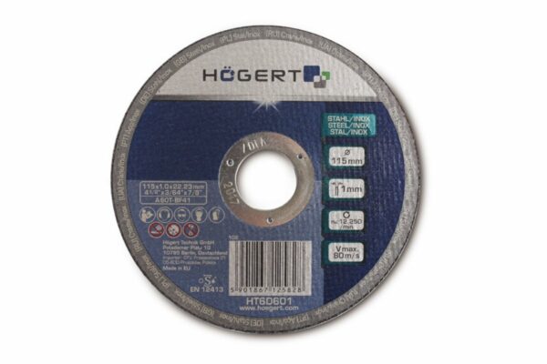 HOEGERT Диск отрезной по металлу 125 х 1,0 х 22,23 мм