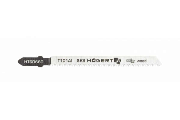 HOEGERT Полотно для электролобзика по дереву 100 мм, толщина материала 3 - 60 мм, чистый рез, 2 шт.