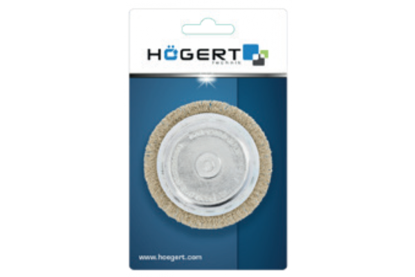 HOEGERT Корщетка - чашка латунная  d-75 мм — изображение 2