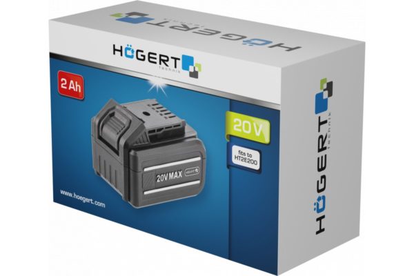 HOEGERT Аккумулятор для гайковерта HT2E200, 2,0 Ah — изображение 2