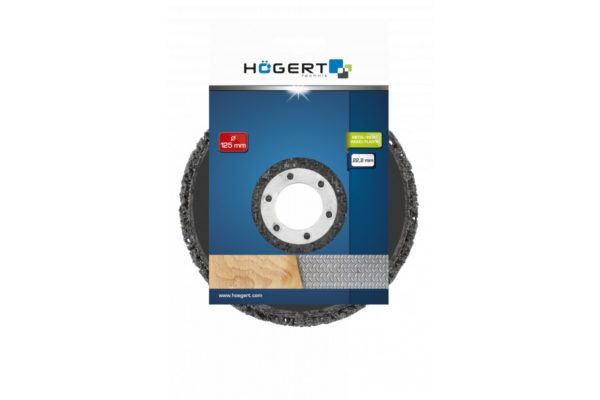 HOEGERT Круг шлифовальный из нетканого материал Ø125 мм x 22,2 мм — изображение 2