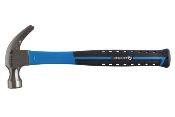 HOEGERT Молоток столяра 450 г., с рукояткой из стекловолокна