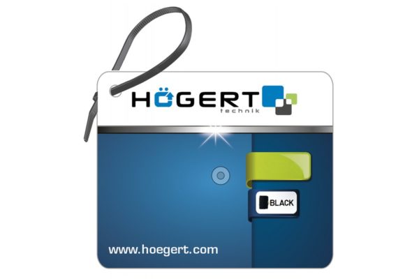 HOEGERT Молоток резиновый, черный, 680 г с деревянной рукояткой — изображение 2