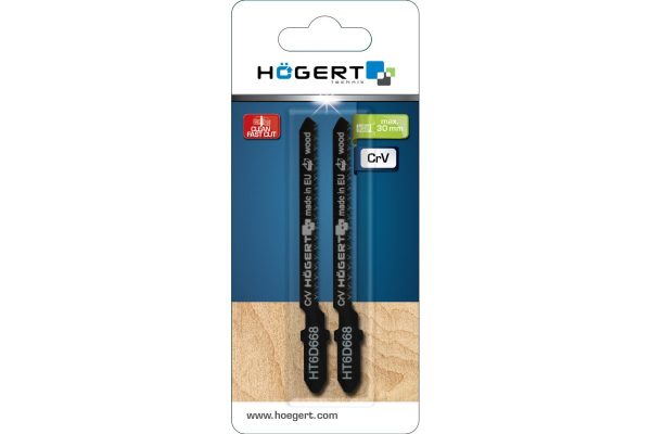 HOEGERT Полотно для электролобзика по дереву  116 мм,  8TPI, чистый  рез, 5 шт T301CD — изображение 2