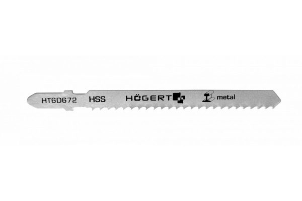 HOEGERT Полотно для электролобзика по металлу  100 мм,  8TPI, чистый  рез, 5 шт T127D