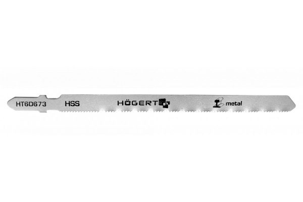 HOEGERT Полотно для электролобзика по металлу  132 мм,  21TPI, чистый  рез, 5 шт T318A