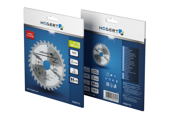 HOEGERT Диск пильный по дереву 185x60Tx30, Mn65 — изображение 3