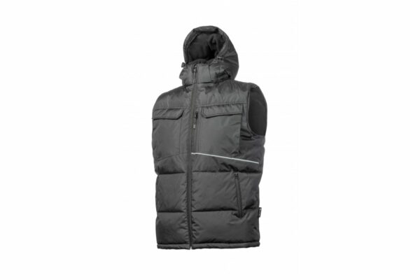 BORGER Жилет утепленный с капюшоном черный 2XL (56)