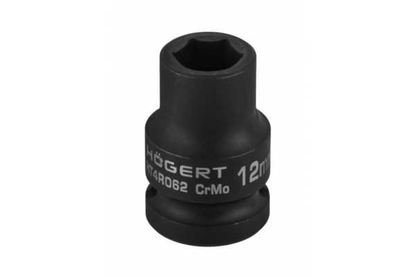 HOEGERT Головка торцевая ударная шестигранная 1/2", 12 мм, DIN 3121, CrMo