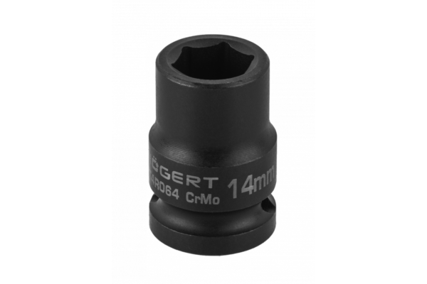 HOEGERT Головка торцевая ударная шестигранная 1/2", 14 мм, DIN 3121, CrMo