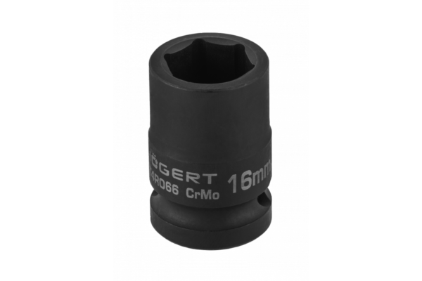 HOEGERT Головка торцевая ударная шестигранная 1/2", 16 мм, DIN 3121, CrMo