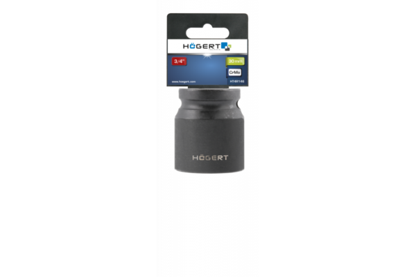 HOEGERT головка ударная 3/4 ", короткая 30 мм, CrMo — изображение 2