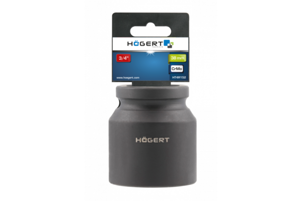 HOEGERT головка ударная 3/4 ", короткая 38 мм, CrMo — изображение 2