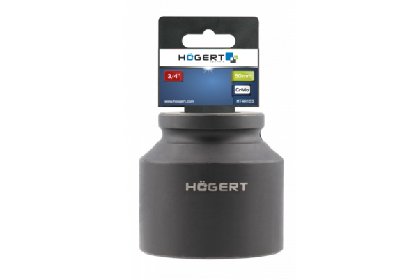 HOEGERT головка ударная 3/4 ", короткая 50 мм, CrMo — изображение 2