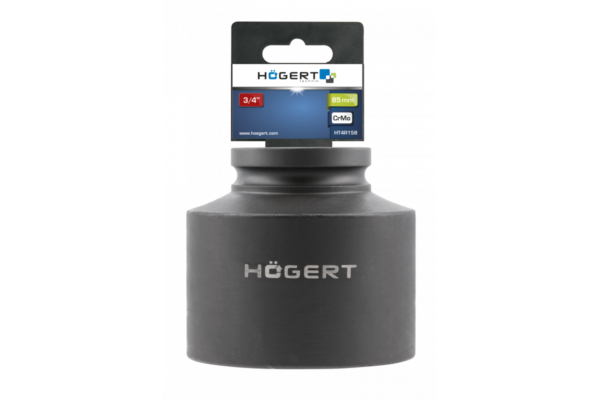 HOEGERT головка ударная 3/4 ", короткая 65 мм, CrMo — изображение 2