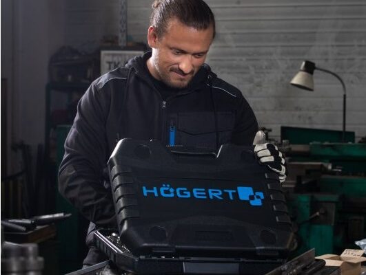 HOEGERT Набор инструментов, 222 шт., 1/4", 3/8",1/2", черный — изображение 5